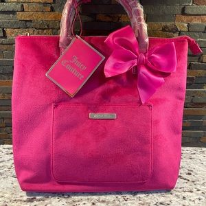 NWT Juicy Couture Velour Handbag with backpack straps